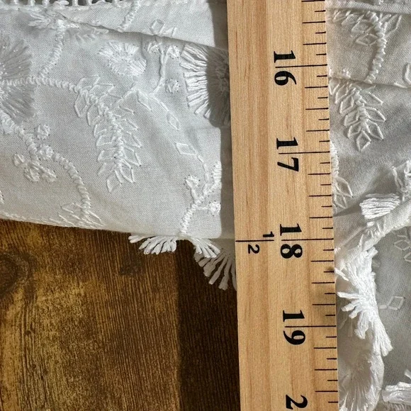 Farm Rio Off-White 3D Flower Pleated Mini Dress 312366 NWT Small - Picture 10 of 11